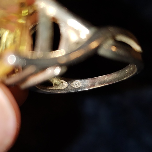 Vintage Lemon Quartz Ring. - Picture 8 of 8